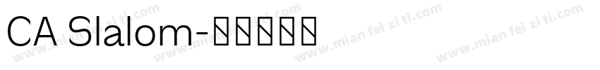 CA Slalom字体转换